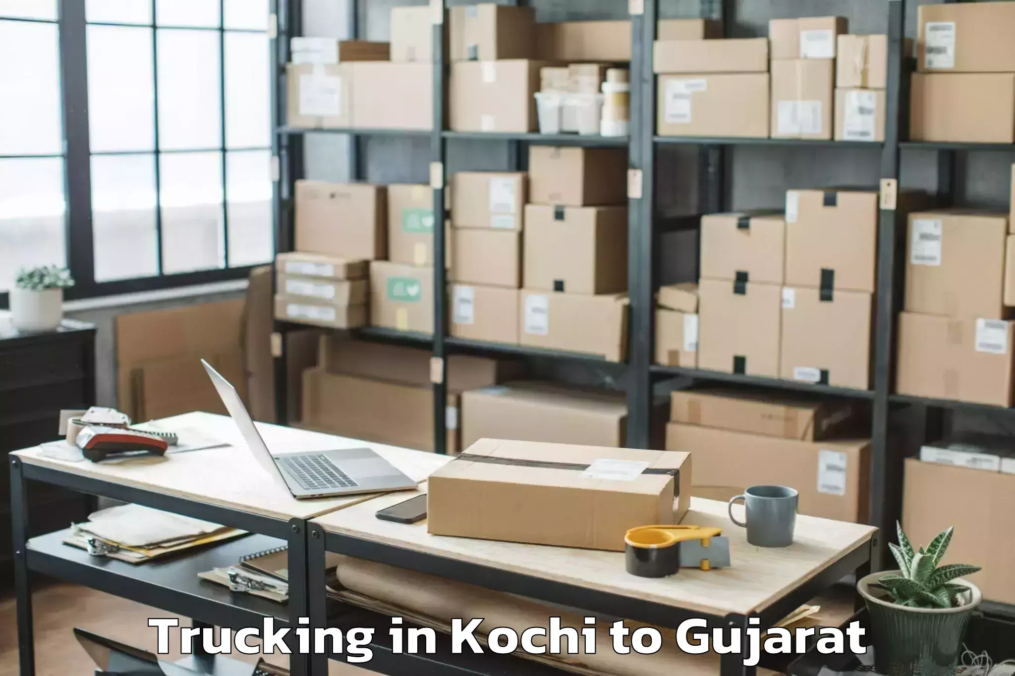 Affordable Kochi to Padra Trucking